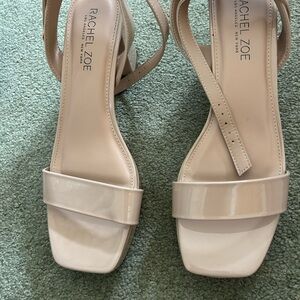 Rachel Zoe Women's Beige Strappy Heels